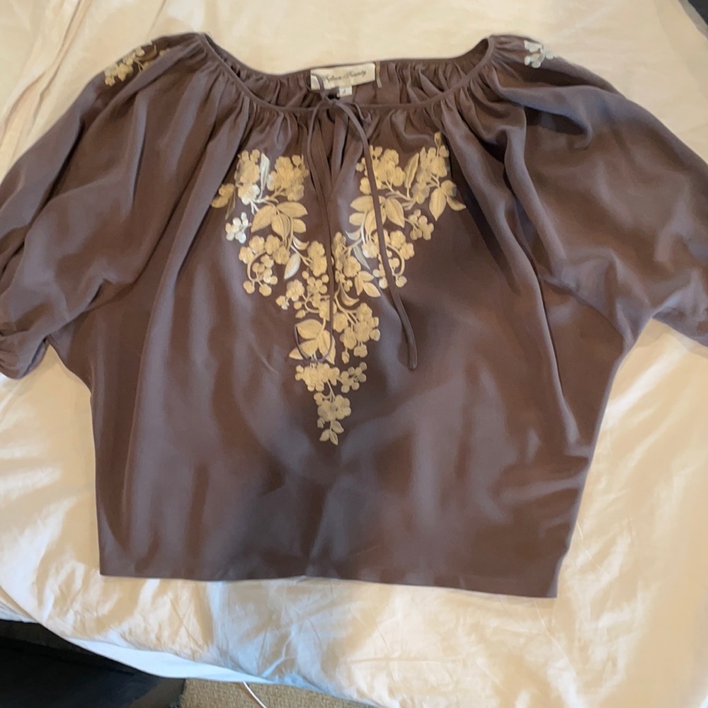 Gorgeous, Silk top with dolman sleeves